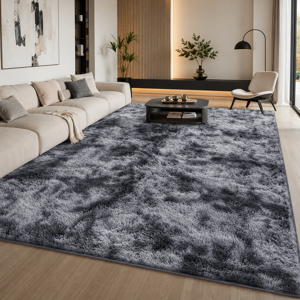 Oxford Homeware (200cm x 290cm (6ft 8" x 9ft 7")., Charcoal Black) Non Slip Rug Area Rug Living Oxford Homeware (200cm x 290cm (6ft 8" x 9ft 7")., Charcoal Black) Non Slip Rug Area Rug Living