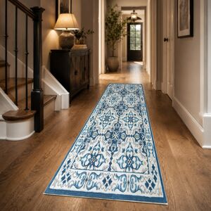ASPIRE HOMEWARE (60x220 cm- Runner Rug/Carpet, LUNA) Non-Slip Area Rugs Printed Geometric Carpet ASPIRE HOMEWARE (60x220 cm- Runner Rug/Carpet, LUNA) Non-Slip Area Rugs Printed Geometric Carpet