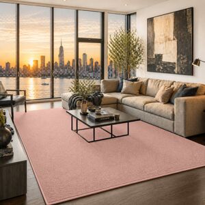 Oxford Homeware (200X290 cm, Dust Rose Pink) Nonslip Soft Shaggy Fluffy Rugs Livingroom Bedroom Oxford Homeware (200X290 cm, Dust Rose Pink) Nonslip Soft Shaggy Fluffy Rugs Livingroom Bedroom
