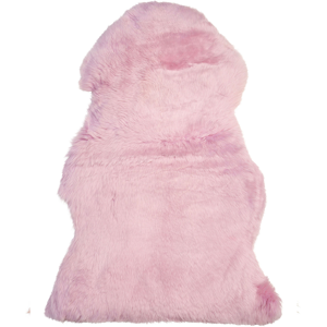 Beliani Sheepskin Rug ULURU Pink 65 x 110 cm Beliani Sheepskin Rug ULURU Pink 65 x 110 cm