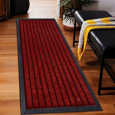 Milano (Red, 80 x 150 cm ) Heavy Duty Rubber Mat Hall Hallway Kitchen Runner Milano (Red, 80 x 150 cm ) Heavy Duty Rubber Mat Hall Hallway Kitchen Runner