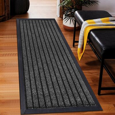 Milano (Grey, 120 x 150 cm ) Heavy Duty Rubber Mat Hall Hallway Kitchen Runner Milano (Grey, 120 x 150 cm ) Heavy Duty Rubber Mat Hall Hallway Kitchen Runner
