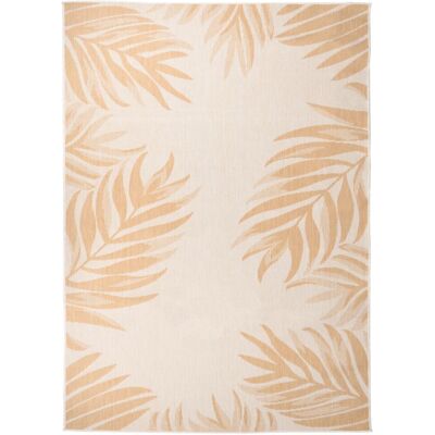 vidaXL Outdoor Leaf Pattern Flatweave Rug 120x170 cm - Outdoor Rug vidaXL Outdoor Leaf Pattern Flatweave Rug 120x170 cm - Outdoor Rug