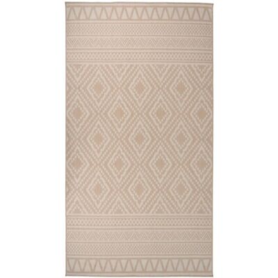 vidaXL Outdoor Flatweave Rug - Brown Stripes - 80x150 cm - Outdoor Rug vidaXL Outdoor Flatweave Rug - Brown Stripes - 80x150 cm - Outdoor Rug