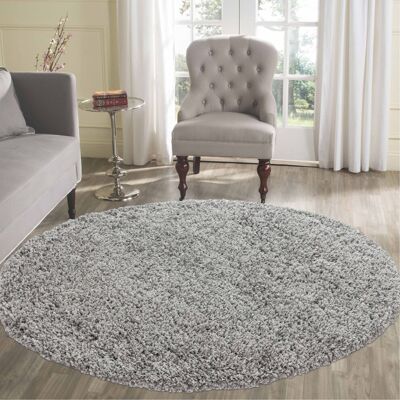 Serdim - Round 120x120cm Grey - 45mm Pile - rug Serdim - Round 120x120cm Grey - 45mm Pile - rug