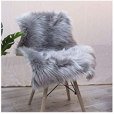 YIHAIC Faux Fur Sheepskin Style Rug,Faux Fleece Fluffy Area Rugs Seat Pad Anti-Skid Yog YIHAIC Faux Fur Sheepskin Style Rug,Faux Fleece Fluffy Area Rugs Seat Pad Anti-Skid Yog