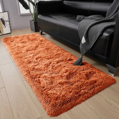 Imperial Rooms - Rust 60x220 - Shaggy - Non Slip - Rug Imperial Rooms - Rust 60x220 - Shaggy - Non Slip - Rug