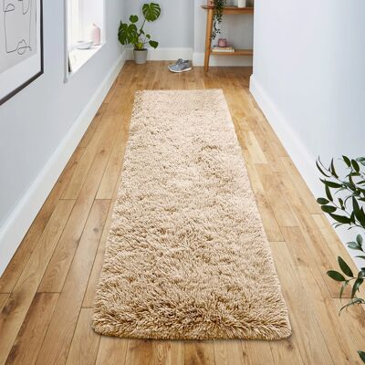 Oxford Homeware (80 cm x 300 cm (2ft 6" x 10ft)-Large Runner, Beige) Non Slip Shaggy Large Rugs Oxford Homeware (80 cm x 300 cm (2ft 6" x 10ft)-Large Runner, Beige) Non Slip Shaggy Large Rugs