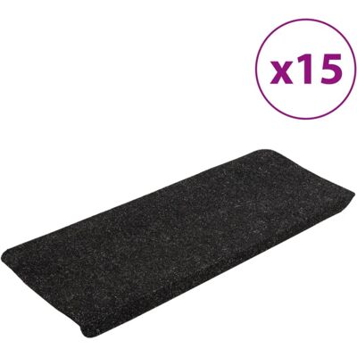 vidaXL Stair Mats Self-Adhesive 15 Pcs. 65x24.5x3.5 cm Anthracite - Stair Mats vidaXL Stair Mats Self-Adhesive 15 Pcs. 65x24.5x3.5 cm Anthracite - Stair Mats