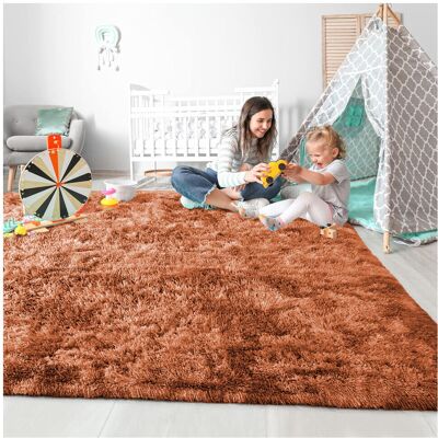 Oxford Homeware (200cm x 290cm (6ft 8" x 9ft 7")., Rust Orange) Non Slip Rug Area Rug Living Ro Oxford Homeware (200cm x 290cm (6ft 8" x 9ft 7")., Rust Orange) Non Slip Rug Area Rug Living Ro