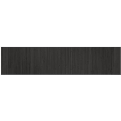vidaXL Rug Floor Mat Area Rug Hallway Carpet Runner Rectangular Grey Bamboo vidaXL Rug Floor Mat Area Rug Hallway Carpet Runner Rectangular Grey Bamboo