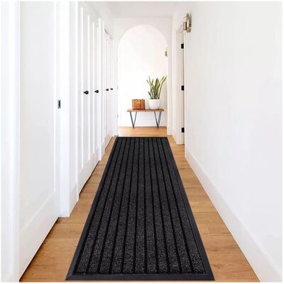 Imperial Rooms (80x300 cm, Black) Heavy Duty Rubber Mat Kitchen Runner Floor Rug Imperial Rooms (80x300 cm, Black) Heavy Duty Rubber Mat Kitchen Runner Floor Rug