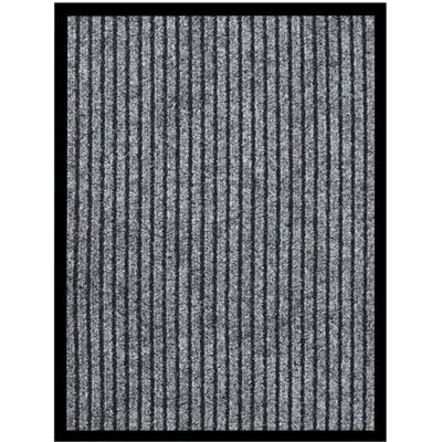 vidaXL Grey Striped Doormat - 40x60 cm - Home Decor vidaXL Grey Striped Doormat - 40x60 cm - Home Decor