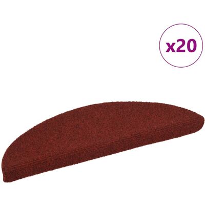 vidaXL Stair Mats Self-adhesive - 20 pcs - Red - Safety & Protection vidaXL Stair Mats Self-adhesive - 20 pcs - Red - Safety & Protection