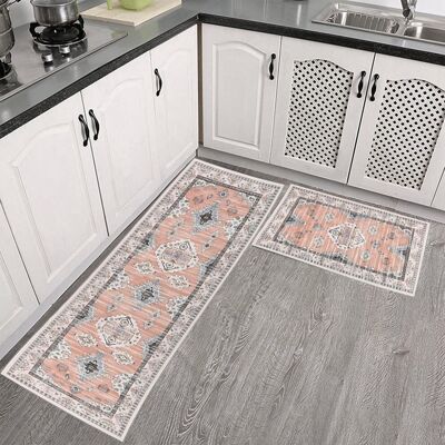 Unbranded (B) Two Piece Non Slip Kitchen Floor Mats Treadmill Rug Set Doormat Boho Doormat Unbranded (B) Two Piece Non Slip Kitchen Floor Mats Treadmill Rug Set Doormat Boho Doormat