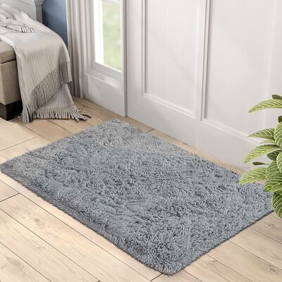 BedLooms (Grey, 50x80cm (1.6ft x 2.6ft)) Shaggy Rug Soft Fluffy Carpet - Modern Living Ro BedLooms (Grey, 50x80cm (1.6ft x 2.6ft)) Shaggy Rug Soft Fluffy Carpet - Modern Living Ro