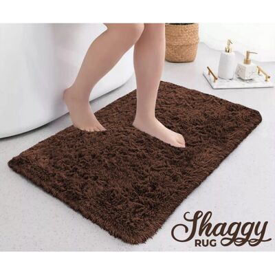BedLooms (Brown, 50x80cm (1.6ft x 2.6ft)) Shaggy Rug Soft Fluffy Carpet - Modern Living R BedLooms (Brown, 50x80cm (1.6ft x 2.6ft)) Shaggy Rug Soft Fluffy Carpet - Modern Living R