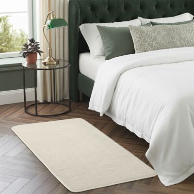 Oxford Homeware (60×120 cm – Bedside / Small, Cream) Short Pile Area Rugs- Non Slip Thick Rugs 6 Oxford Homeware (60×120 cm – Bedside / Small, Cream) Short Pile Area Rugs- Non Slip Thick Rugs 6