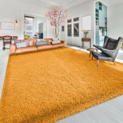 Oxford Homeware (200cm x 290cm (6ft 8" x 9ft 7")., Yellow/Ocher) Non Slip Rug Area Rug Living R Oxford Homeware (200cm x 290cm (6ft 8" x 9ft 7")., Yellow/Ocher) Non Slip Rug Area Rug Living R