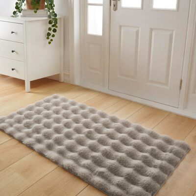Imperial Rooms (60x110cm (Bedside Rug), Mocha) Bubble Rug-Thick Non Slip Ultra Soft Fluffy Faux Imperial Rooms (60x110cm (Bedside Rug), Mocha) Bubble Rug-Thick Non Slip Ultra Soft Fluffy Faux