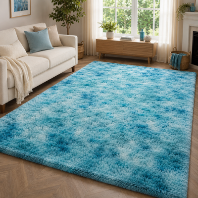Moonlight Bedding Limited (200 x 290 cm (6ft 6in x 9ft 5in), Teal Tye Dye) Xtra Large Area Rugs Nonslip So Moonlight Bedding Limited (200 x 290 cm (6ft 6in x 9ft 5in), Teal Tye Dye) Xtra Large Area Rugs Nonslip So