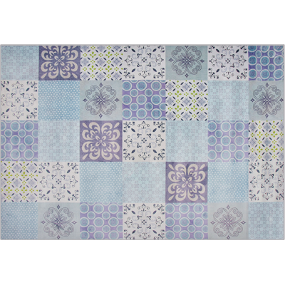 Beliani Multicolour Patchwork Area Rug - Rectangular Carpet - 140x200 cm Beliani Multicolour Patchwork Area Rug - Rectangular Carpet - 140x200 cm