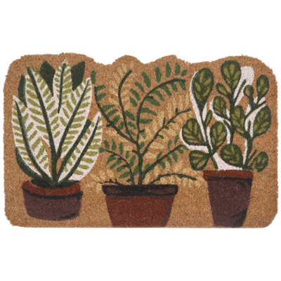 Beliani Doormat Natural Coir Anti-Slip 40 x 60 cm - Doormat Beliani Doormat Natural Coir Anti-Slip 40 x 60 cm - Doormat