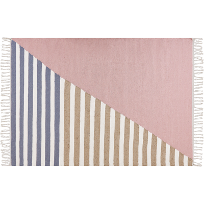 Beliani Wool Multicolour Area Rug - 160x230 cm - Modern Design Beliani Wool Multicolour Area Rug - 160x230 cm - Modern Design