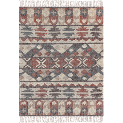 Beliani Jute Area Rug 140x200cm Multicolour - Rectangular Geometric Pattern Beliani Jute Area Rug 140x200cm Multicolour - Rectangular Geometric Pattern