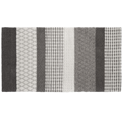 Beliani Wool Area Rug Grey ZEYNE - Area Rug Beliani Wool Area Rug Grey ZEYNE - Area Rug