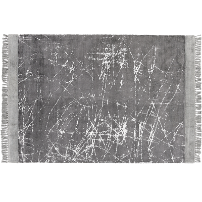 Beliani Modern Grey Viscose Rug - 160x230 cm Beliani Modern Grey Viscose Rug - 160x230 cm
