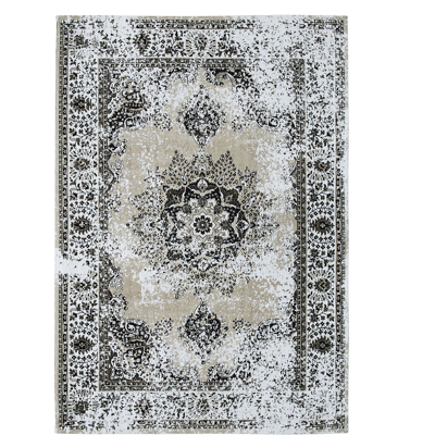 Beliani Vintage Grey 140x200cm Area Rug Beliani Vintage Grey 140x200cm Area Rug