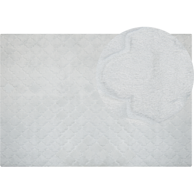 Beliani Light Grey Faux Rabbit Fur Rug - 160 x 230 cm - Rug Type Beliani Light Grey Faux Rabbit Fur Rug - 160 x 230 cm - Rug Type