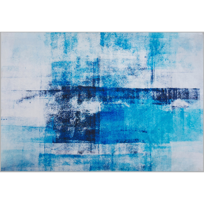 Beliani Rug Blue Multicolour 160 x 230 cm - Rug Beliani Rug Blue Multicolour 160 x 230 cm - Rug