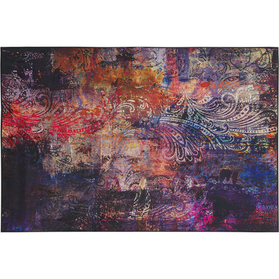 Beliani Multicolour Floral Paisley Pattern Area Rug - 160 x 230 cm Beliani Multicolour Floral Paisley Pattern Area Rug - 160 x 230 cm