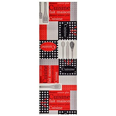 vidaXL Velvet Kitchen Floor Mat- Washable and Skid-resistant- in Multicolor Cuis vidaXL Velvet Kitchen Floor Mat- Washable and Skid-resistant- in Multicolor Cuis