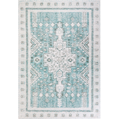 Beliani Cotton Area Rug 160 x 230 cm Mint Green - Area Rug Beliani Cotton Area Rug 160 x 230 cm Mint Green - Area Rug