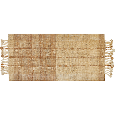 Beliani Beige Jute Area Rug 80 x 150 cm - Area Rug Beliani Beige Jute Area Rug 80 x 150 cm - Area Rug