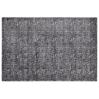 Beliani Grey Silver Viscose Area Rug - Living Room Beliani Grey Silver Viscose Area Rug - Living Room