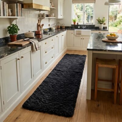 Imperial - Rooms Runner Rug - Black - 60 x 220 cm - Rug Imperial - Rooms Runner Rug - Black - 60 x 220 cm - Rug