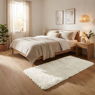 Imperial Rooms - 60x110 cm Cream Anti Slip Shaggy Rug - Rug Imperial Rooms - 60x110 cm Cream Anti Slip Shaggy Rug - Rug