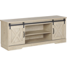 Beliani TV Stand Light Wood ULAN