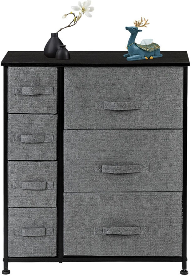 Unbranded 7 Drawer Chest of Drawers Fabric Storage Cabinet Dresser Bedroom Tower Furniture