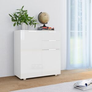 vidaXL White Storage Unit Sideboard White Cabinet With Drawers vidaXL White Storage Unit Sideboard White Cabinet With Drawers