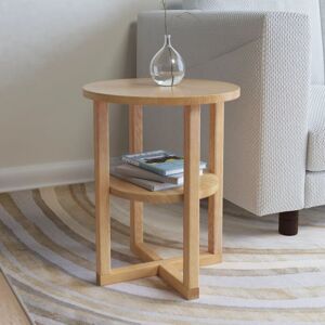 vidaXL Solid Oak Wood Side Table 40x50cm Bedside Nightstand Telephone Stand vidaXL Solid Oak Wood Side Table 40x50cm Bedside Nightstand Telephone Stand