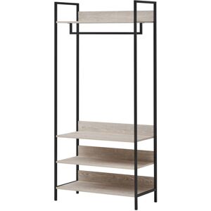 Timber Art Design UK Zahra Bedroom Double Open Wardrobe 4 Shelves Furniture Storage Cupboard Timber Art Design UK Zahra Bedroom Double Open Wardrobe 4 Shelves Furniture Storage Cupboard