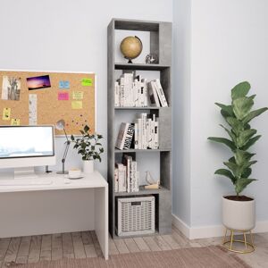 Unbranded vidaXL Book Cabinet/Room Divider Concrete Grey Engineered Wood Rack Highboard Unbranded vidaXL Book Cabinet/Room Divider Concrete Grey Engineered Wood Rack Highboard