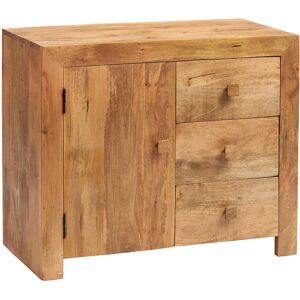 Verty Furniture (3 Drawer Sideboard) Dakota Mango Light Wood TV Media Cabinet Furniture Verty Furniture (3 Drawer Sideboard) Dakota Mango Light Wood TV Media Cabinet Furniture