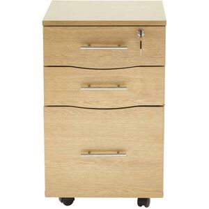 MMT Furniture Designs (Beech) 3-Drawer Under Desk Mobile Pedestal Lateral Filing Cabinet Storage Unit MMT Furniture Designs (Beech) 3-Drawer Under Desk Mobile Pedestal Lateral Filing Cabinet Storage Unit