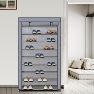 Unbranded 10 Tiers 50 Pairs Shoe Rack Dustproof Shelf Shoe Storage Cabinet Stand Unbranded 10 Tiers 50 Pairs Shoe Rack Dustproof Shelf Shoe Storage Cabinet Stand
